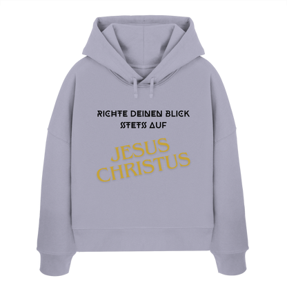 Richte dein blick - Womens Organic Boxcut Hoodie