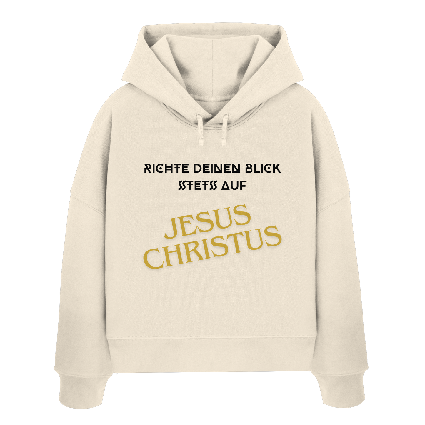 Richte dein blick - Womens Organic Boxcut Hoodie