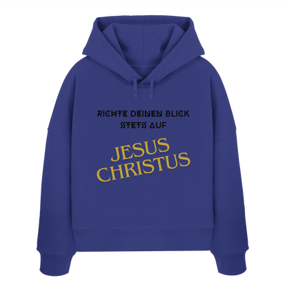 Richte dein blick - Womens Organic Boxcut Hoodie