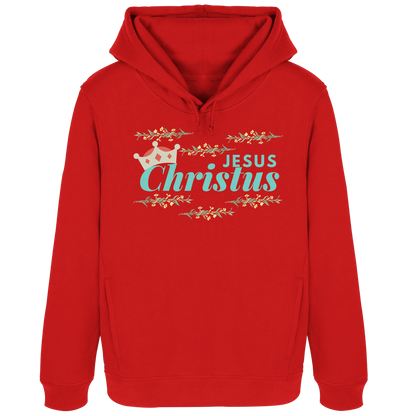 Jesus Christus mit Krone  - Womens Organic Hoodie B&C
