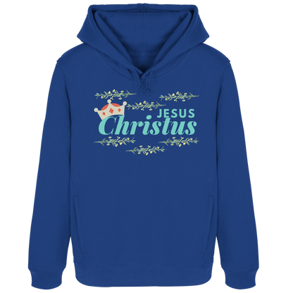 Jesus Christus mit Krone  - Womens Organic Hoodie B&C