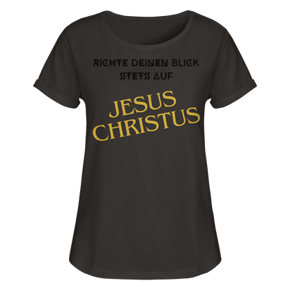 Richte dein blick - Womens Roll-Up T-Shirt