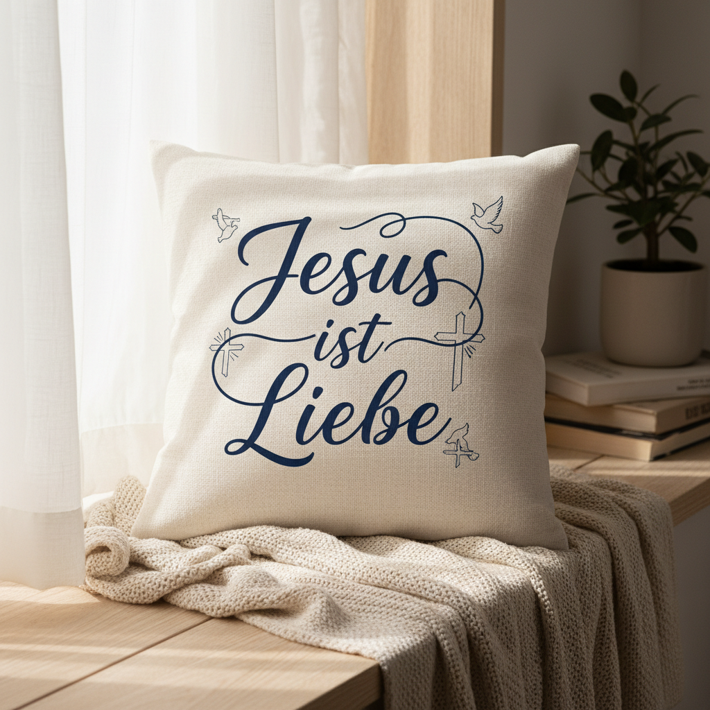 Jesus ist Liebe Kissen